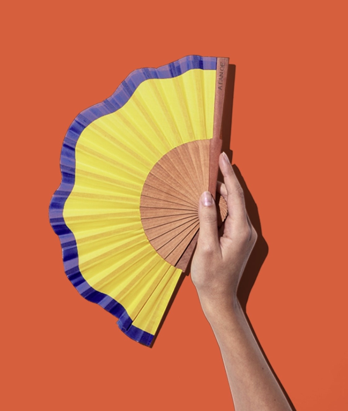 Fluid Shapes mini χειροποίητη βεντάλια