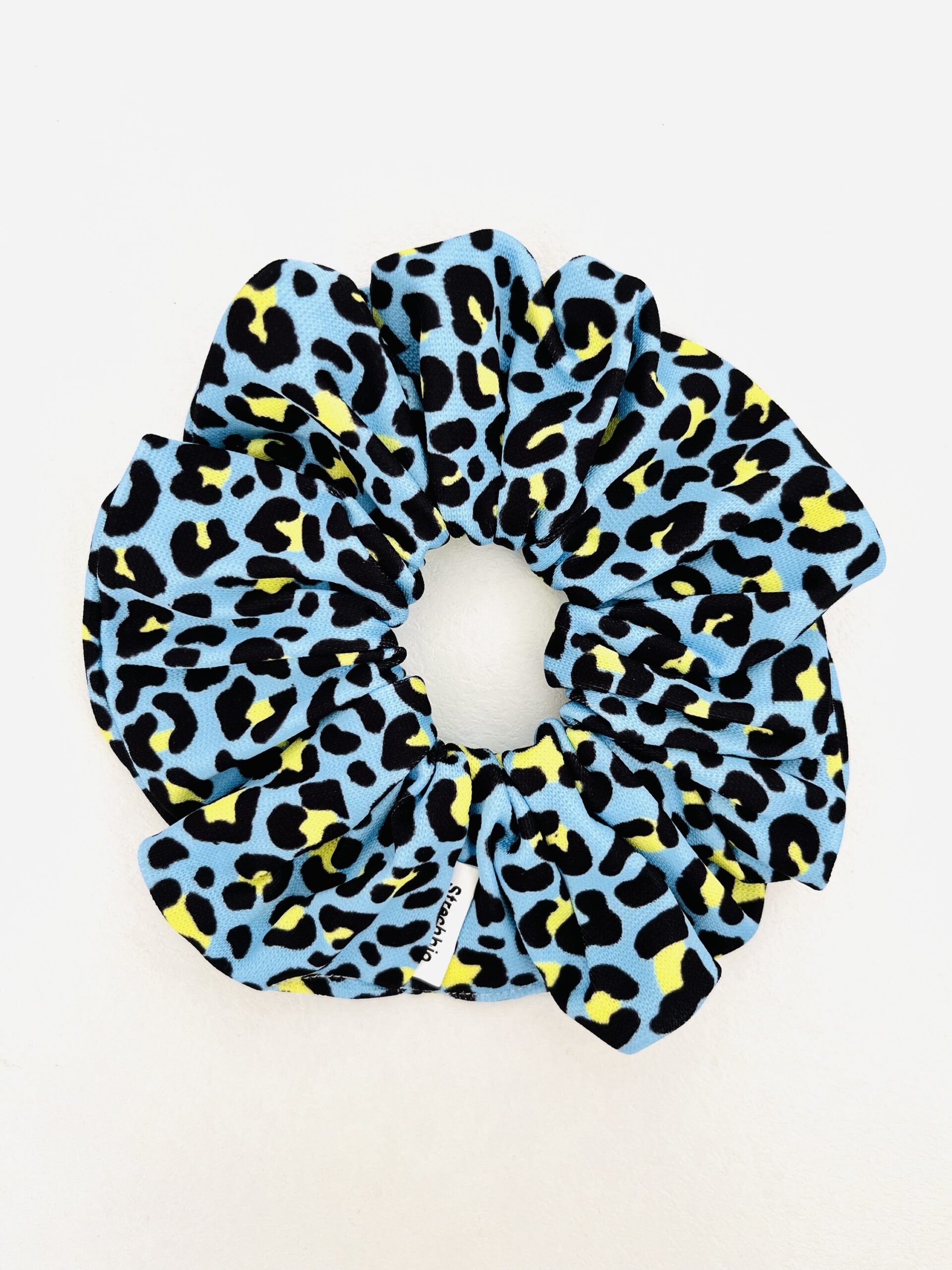 Animal Blue scrunchie Large