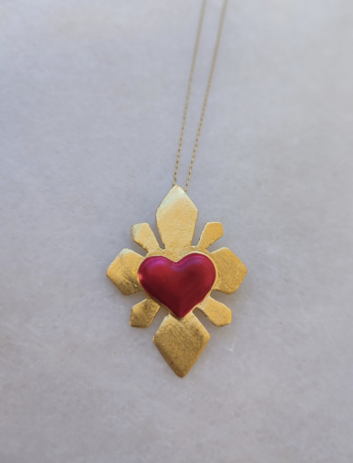 Saturn Heart necklace