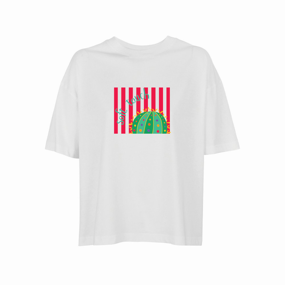 Κοντομάνικη μπλούζα boxy Soft Touch