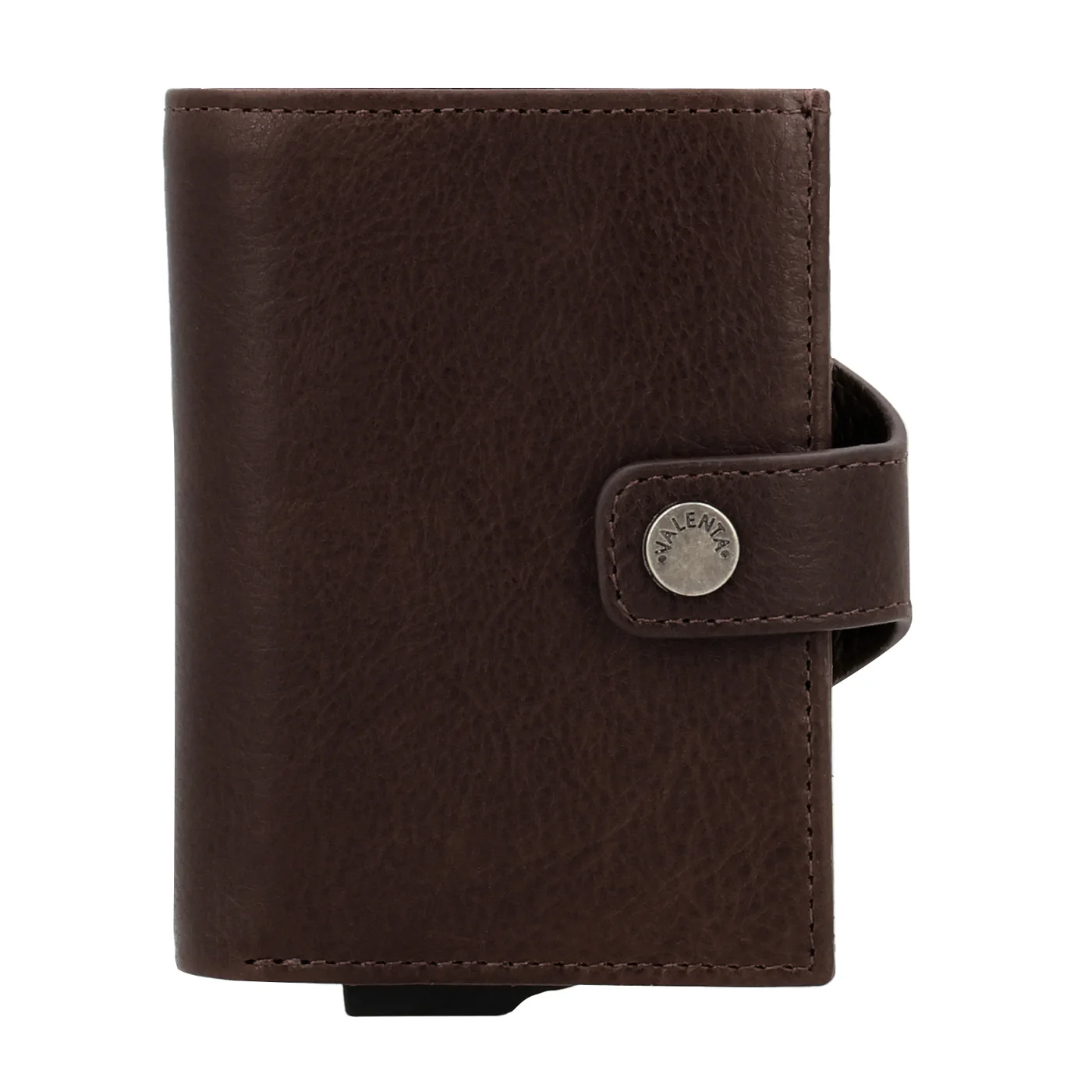 Card Wallet Leather MagSafe Chocolate Luxe Valenta