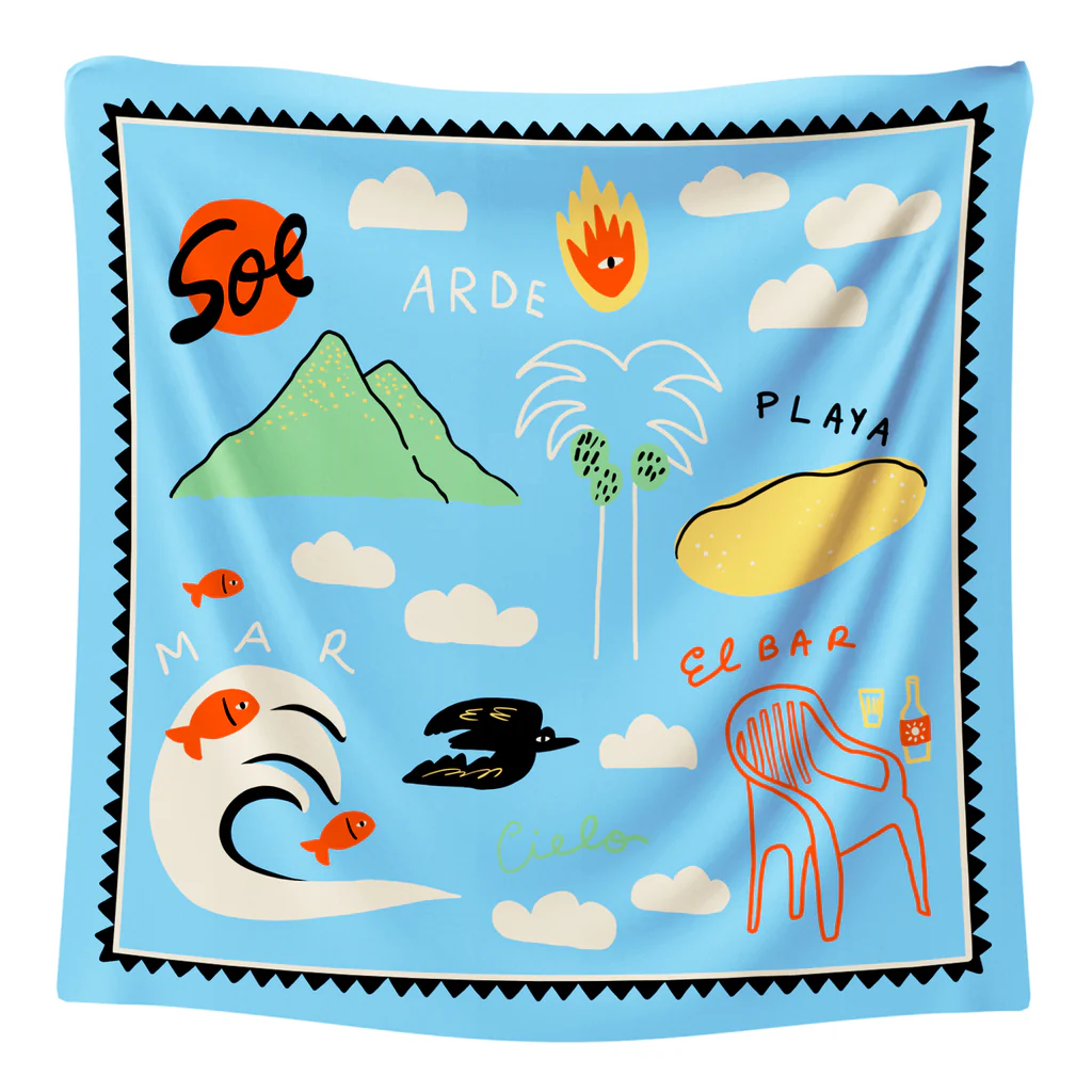 The summer μεγαλο μαντήλι 90 x 90 Arde