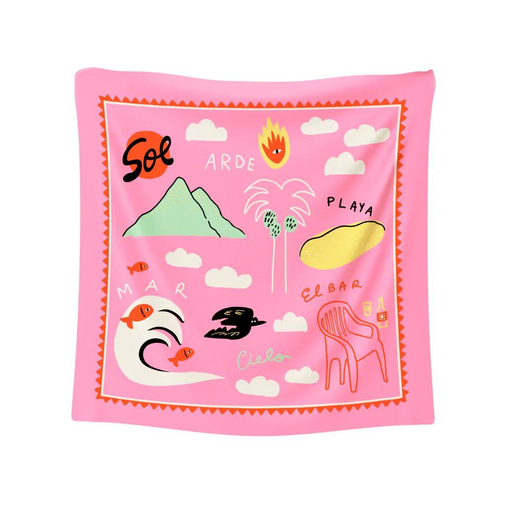 The Summer Pink 50 x 50 μαντήλι Arde