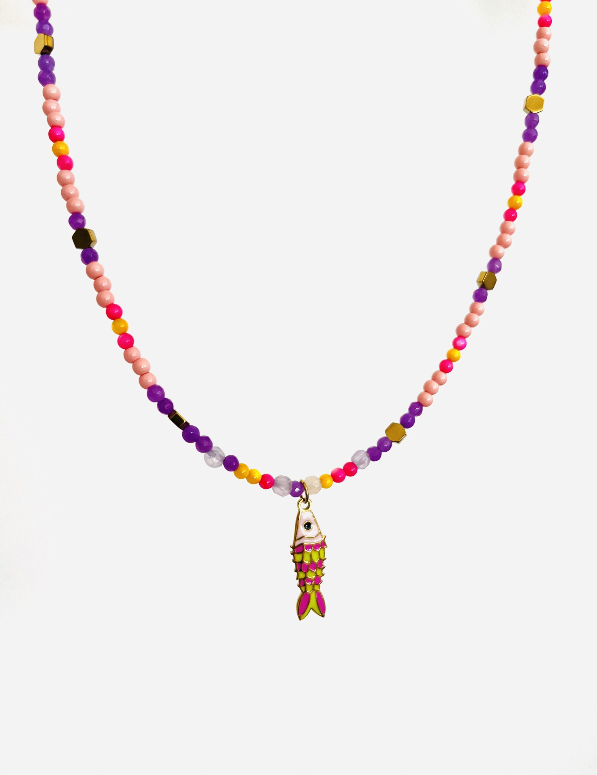 Rosa fish necklace