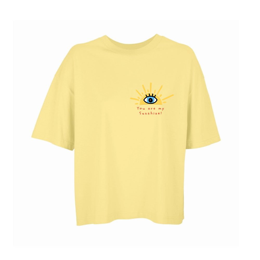 Κοντομάνικη μπλούζα boxy Sunshine Eye