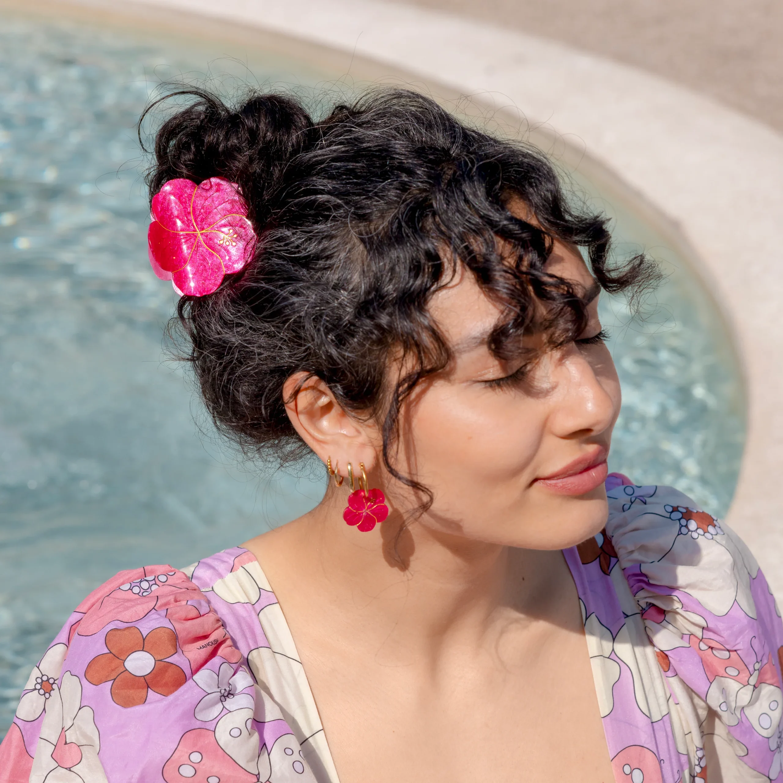 Hibiscus hair claw Coucou Suzette
